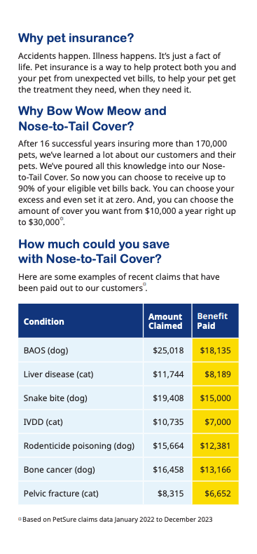 Pet Insurance Brochure