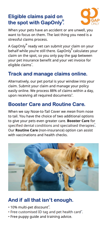 Pet Insurance Brochure